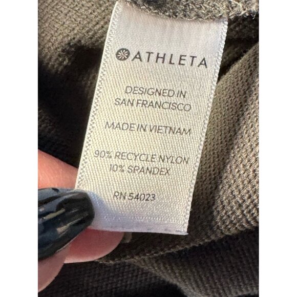 Athleta Pants Womens Sz 2 Dark Gray Utility Slim Leg Split Hem Pants Athleisure - Picture 5 of 12